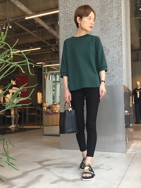 「suicoke（スイコック）のアイテム」を使った、RIHOさん（レディース・150cm）の夏コーディネート