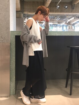 「スタンスミス」｜RIHOさん（レディース・150cm）の秋コーディネート