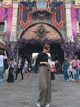 「ハイネックトップス」｜RIHOさん（レディース・150cm）の秋コーディネート