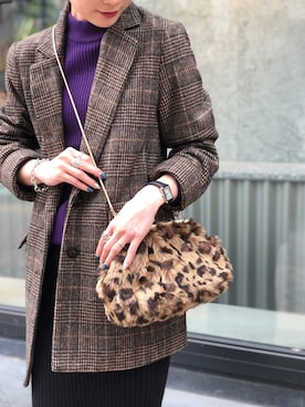 「アイテム（その他、グリーン系）」を使った、RIHOさん（レディース・150cm）の秋コーディネート