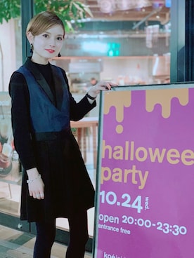 「ドレスアップ」｜「アイテム（その他）」を使った、RIHOさん（レディース・150cm）の秋コーディネート
