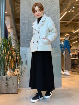 Pコート タートルネック のレディース人気ファッションコーディネート Wear