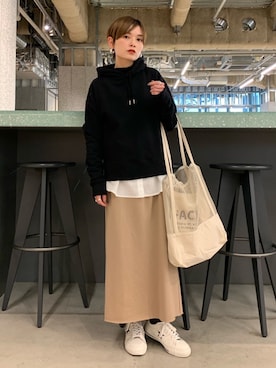 「レイヤードstyle」｜RIHOさん（レディース・150cm）の冬コーディネート