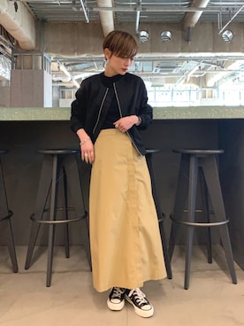 「koe（コエ）のアイテム（ジャケット/アウター）」を使った、RIHOさん（レディース・150cm）の春コーディネート