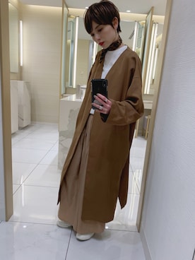「koe（コエ）のアイテム（ジャケット/アウター）」を使った、RIHOさん（レディース・150cm）の春コーディネート