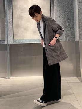 「koe（コエ）のアイテム（ジャケット/アウター）」を使った、RIHOさん（レディース・150cm）の秋コーディネート