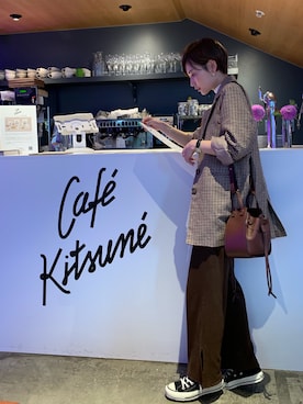 「koe（コエ）のアイテム（ジャケット/アウター）」を使った、RIHOさん（レディース・150cm）の秋コーディネート