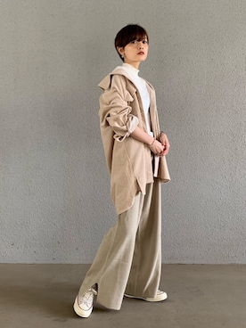 「koe（コエ）のアイテム（ジャケット/アウター）」を使った、RIHOさん（レディース・150cm）の秋コーディネート