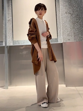 「koe（コエ）のアイテム（ジャケット/アウター）」を使った、RIHOさん（レディース・150cm）の秋コーディネート