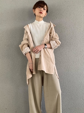 「koe（コエ）のアイテム（ジャケット/アウター）」を使った、RIHOさん（レディース・150cm）の秋コーディネート