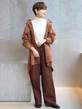 「koe（コエ）のアイテム（ジャケット/アウター）」を使った、RIHOさん（レディース・150cm）の秋コーディネート