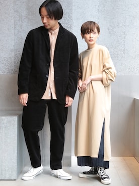 「koe（コエ）のアイテム（ジャケット/アウター）」を使った、RIHOさん（レディース・150cm）の秋コーディネート