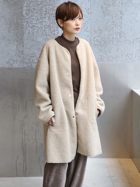 「koe（コエ）のアイテム（ジャケット/アウター）」を使った、RIHOさん（レディース・150cm）の秋コーディネート