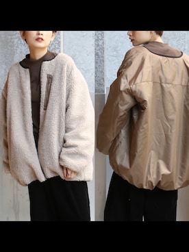 「koe（コエ）のアイテム（ジャケット/アウター）」を使った、RIHOさん（レディース・150cm）の秋コーディネート