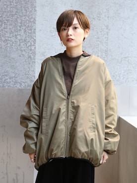 「koe（コエ）のアイテム（ジャケット/アウター）」を使った、RIHOさん（レディース・150cm）の秋コーディネート
