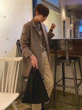 「koe（コエ）のアイテム（ジャケット/アウター）」を使った、RIHOさん（レディース・150cm）の秋コーディネート