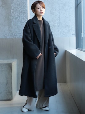 「koe（コエ）のアイテム（ジャケット/アウター）」を使った、RIHOさん（レディース・150cm）の秋コーディネート