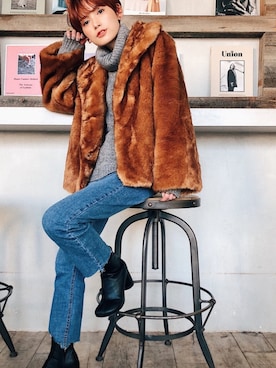 「お正月」｜「アイテム（その他）」を使った、RIHOさん（レディース・150cm）の冬コーディネート