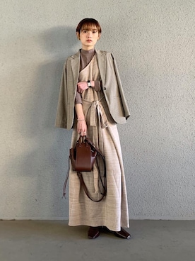 「パステル映える春」｜RIHOさん（レディース・150cm）の春コーディネート