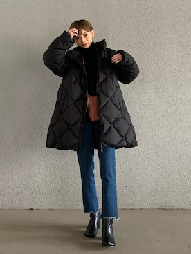 「LANDWARDS（ランドワーズ）のアイテム」を使った、RIHOさん（レディース・150cm）の冬コーディネート