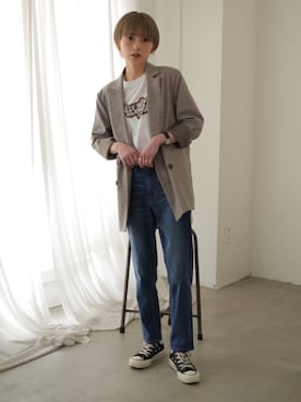 RIHOさん（レディース・150cm）の春コーディネート