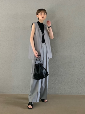 「トングサンダル」｜「アイテム（その他アウター）」を使った、RIHOさん（レディース・150cm）の夏コーディネート