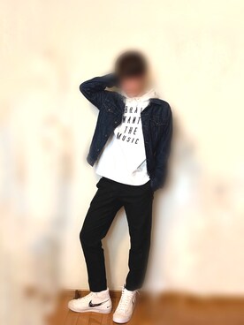 「JUNRED（ジュンレッド）のアイテム（デニムジャケット）」を使った、rikutoさん（メンズ・178cm）の春コーディネート