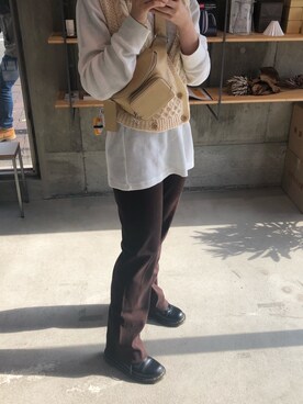 「HELK（ヘルク）のアイテム（バッグ）」を使った、mutekiiiiさん（レディース・162cm）の秋コーディネート