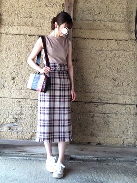 Mila Owen♡チェックツイードスカート