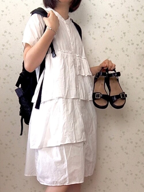 みさ Merlotのシャツワンピースを使ったコーディネート Wear