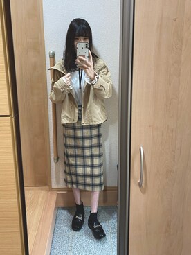 「アベイル」｜「アイテム（マウンテンパーカー）」を使った、みにゃみさん（レディース・168cm）の春コーディネート
