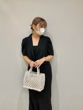 「one after another NICE CLAUP（ワンアフターアナザーナイスクラップ）のアイテム（その他アウター）」を使った、おみほさん（レディース・154cm）の春コーディネート
