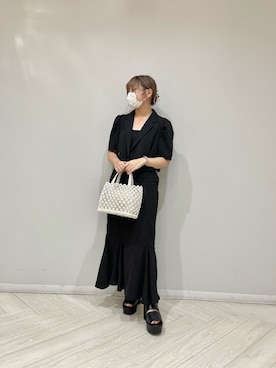「one after another NICE CLAUP（ワンアフターアナザーナイスクラップ）のアイテム（その他アウター）」を使った、おみほさん（レディース・154cm）の春コーディネート