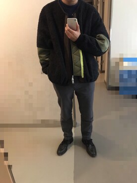 「elephant TRIBAL fabrics（エレファントトライバルファブリックス）のアイテム（その他アウター）」を使った、マクさん（メンズ・173cm）の秋コーディネート