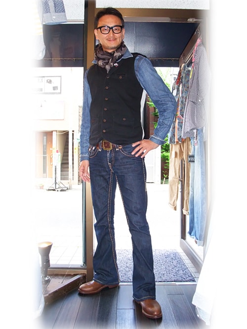 【希少】TRUE RELIGION SECTIONJOEY ブーツカットデニム70s