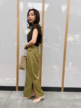 「KBF+（ケービーエフプラス）のアイテム」を使った、ayakaさん（レディース・157cm）の春コーディネート