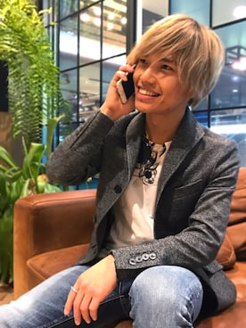 「FUGA（フーガ）のアイテム（ジャケット/アウター）」を使った、翔太さん（メンズ・165cm）の冬コーディネート