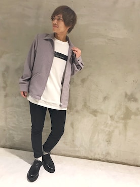 「FUGA（フーガ）のアイテム（その他アウター）」を使った、翔太さん（メンズ・165cm）の春コーディネート