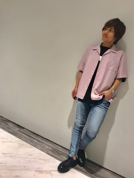 「FUGA（フーガ）のアイテム」を使った、翔太さん（メンズ・165cm）の夏コーディネート