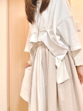 「sakishimatokyo（サキシマトーキョー）のアイテム（パーカー）」を使った、nagisa2376さん（レディース・162cm）の春コーディネート