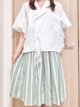 「sakishimatokyo（サキシマトーキョー）のアイテム（その他アウター）」を使った、nagisa2376さん（レディース・162cm）の夏コーディネート