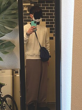 「CASPER JOHN（キャスパージョン）のアイテム（オールインワン・サロペット）」を使った、kaiさん（メンズ・165cm）の冬コーディネート