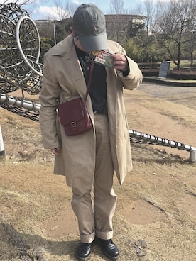 「バーバリー」｜「アイテム（腕時計）」を使った、マボちゃんさん（レディース・162cm）の冬コーディネート