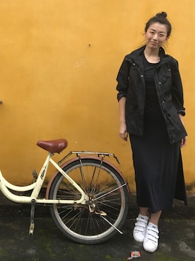 「Eddie Bauer（エディーバウアー）のアイテム（マウンテンパーカー）」を使った、Ningさん（レディース・172cm）の夏コーディネート