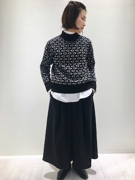 「ひつじ」｜キノシタさん（レディース・158cm）の冬コーディネート