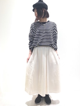 「ボーター」｜キノシタさん（レディース・158cm）の冬コーディネート