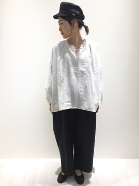 「カンフーシューズ」｜キノシタさん（レディース・158cm）の冬コーディネート