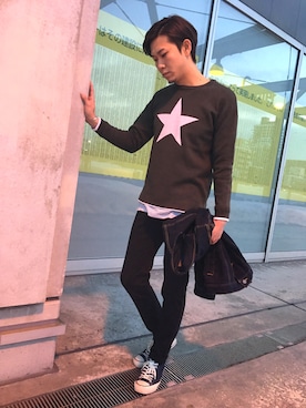 「ラトルトラップ」｜「アイテム（デニムジャケット）」を使った、horie hirokiさん（メンズ・178cm）の冬コーディネート
