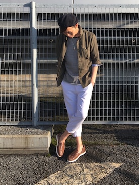 「ジョガーパンツ」｜horie hirokiさん（メンズ・178cm）の春コーディネート