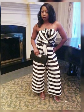 「asos（エイソス）のアイテム（オールインワン・サロペット）」を使った、BigTymeさん（レディース・165cm）の夏コーディネート